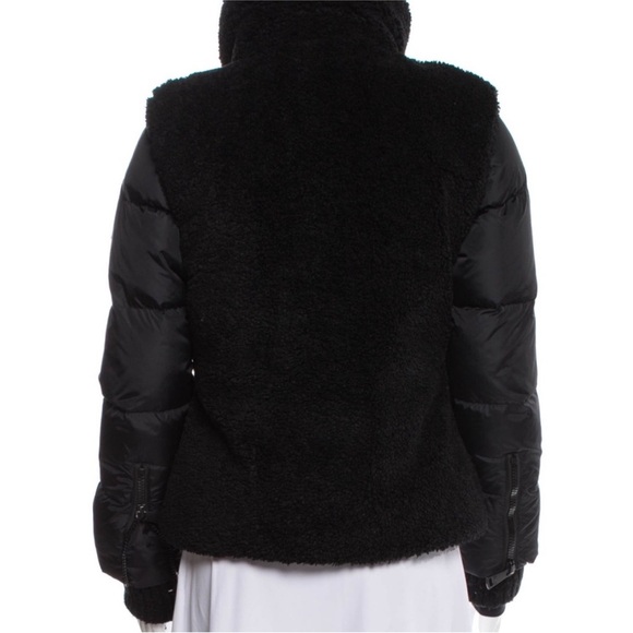 SAM. Black Puffer with faux fur trim and stand up collar. - Picture 3 of 5